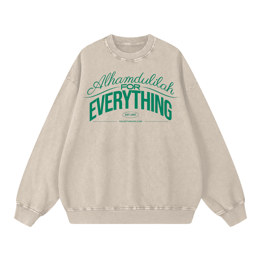 Snow Washed Oversized Sweatshirt