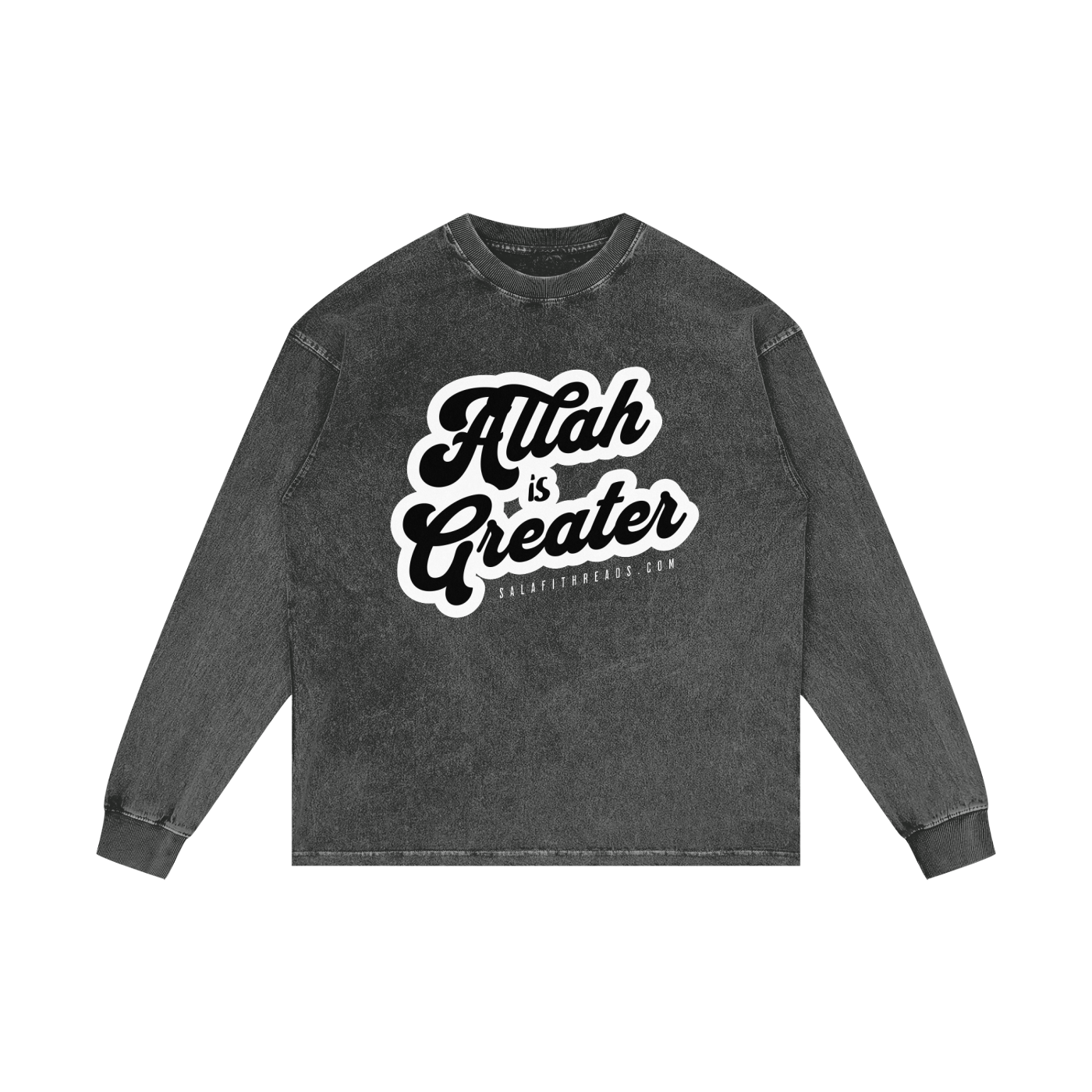 Acid Wash Oversize Long Sleeve T-Shirt