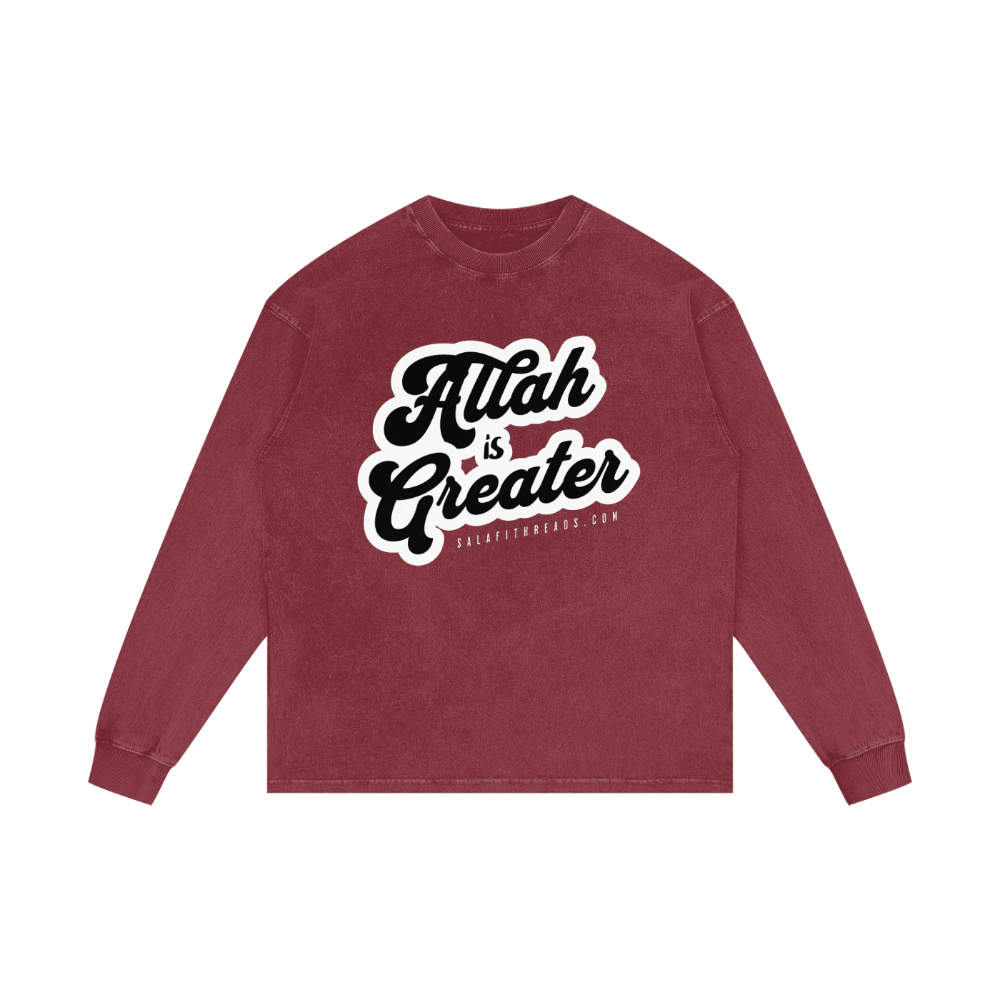 Acid Wash Oversize Long Sleeve T-Shirt