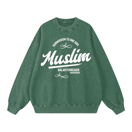 Snow Washed Oversized Sweatshirt