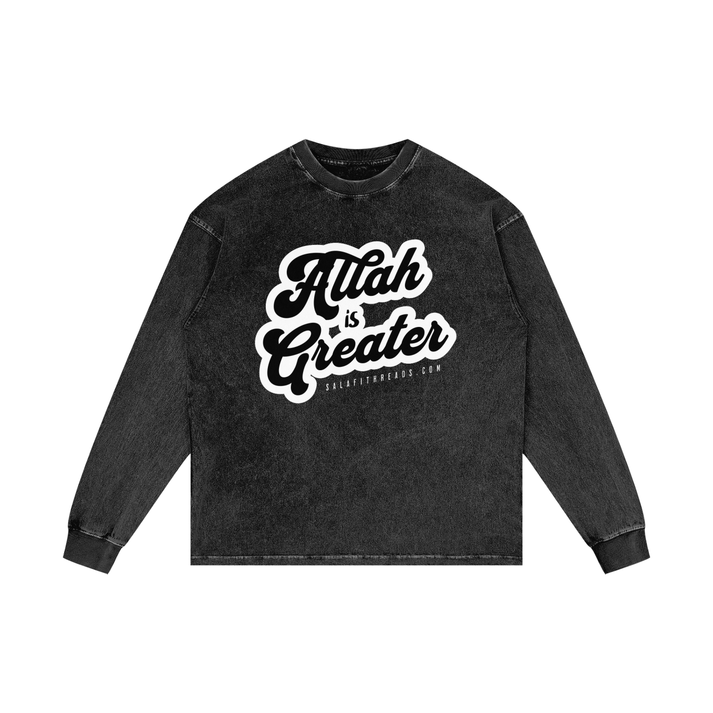 Acid Wash Oversize Long Sleeve T-Shirt